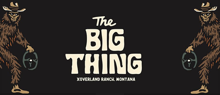 OEV camping area at The Big Thing at XOVERLAND Ranch, Three Forks, Montana