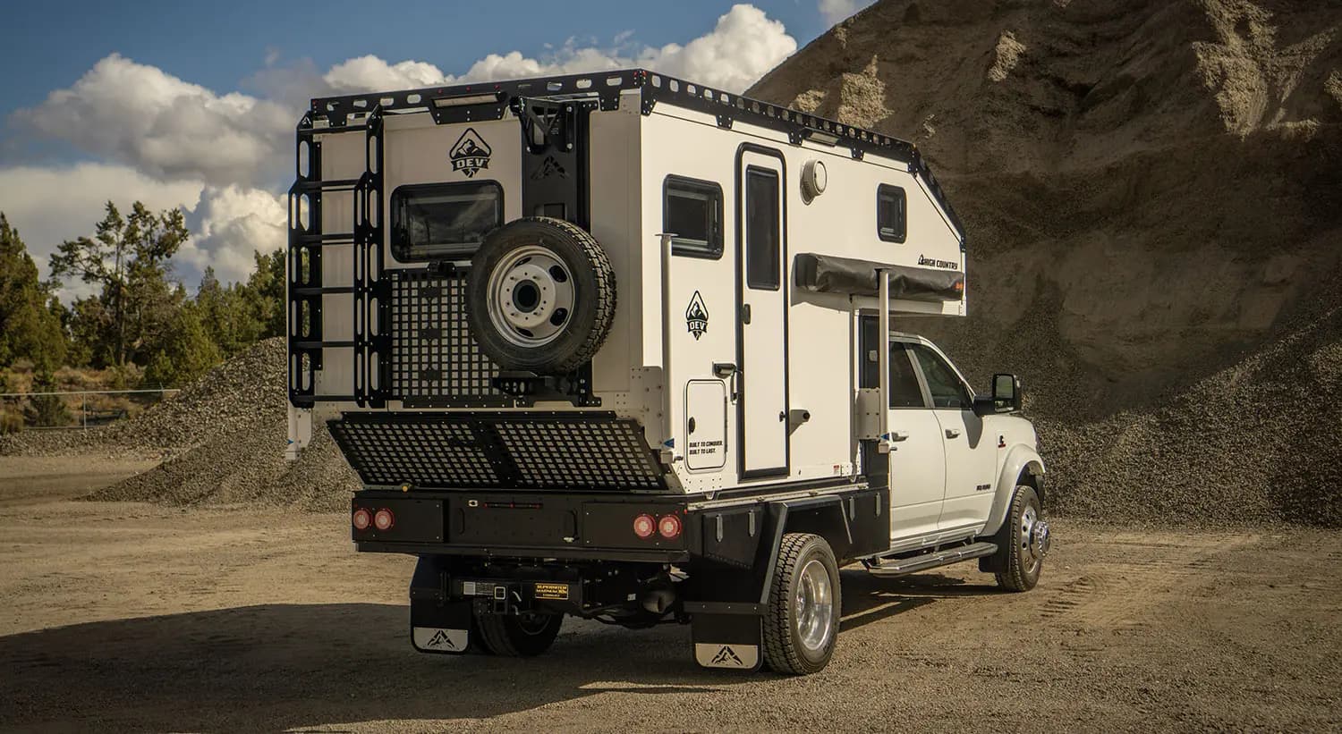OEV High Country expedition camper on a mountain trail