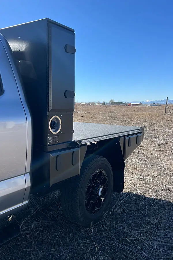 Aluma Tray 6.75’ with camper mounted