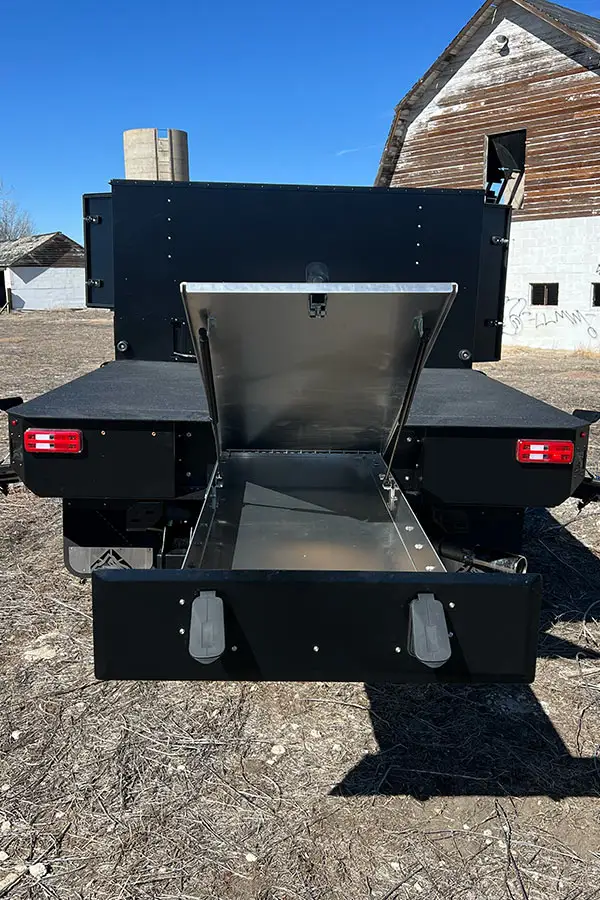 Aluma Tray 6.75’ storage compartment interior