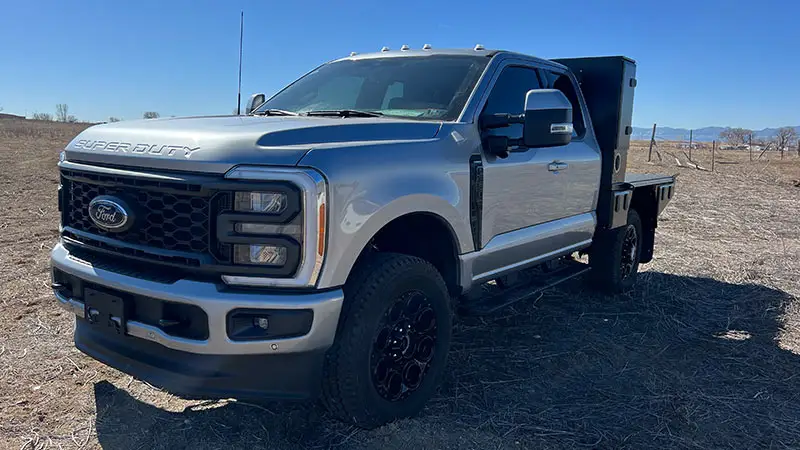 Aluma Tray 6.75’ installed on 3/4-ton truck